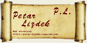 Petar Lizdek vizit kartica